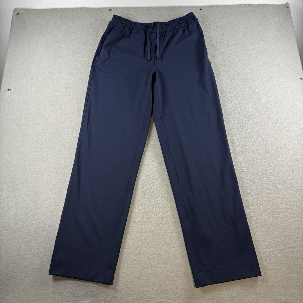 Lululemon Women's Small Luxtreme Mid-Rise Straight-Leg Trouser Navy Blue W5FWWS